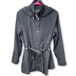 Fleet Street Belted Jacket‎ with Hood